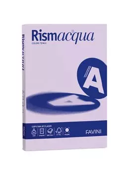 Carta Colorata Rismacqua Favini - A4 - 200 g - A679104 (Lilla Tenue Conf. 125)
