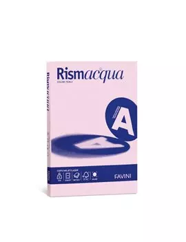 Carta Colorata Rismacqua Small Favini - A4 - 200 g - A69S544 (Rosa Tenue Conf. 50)