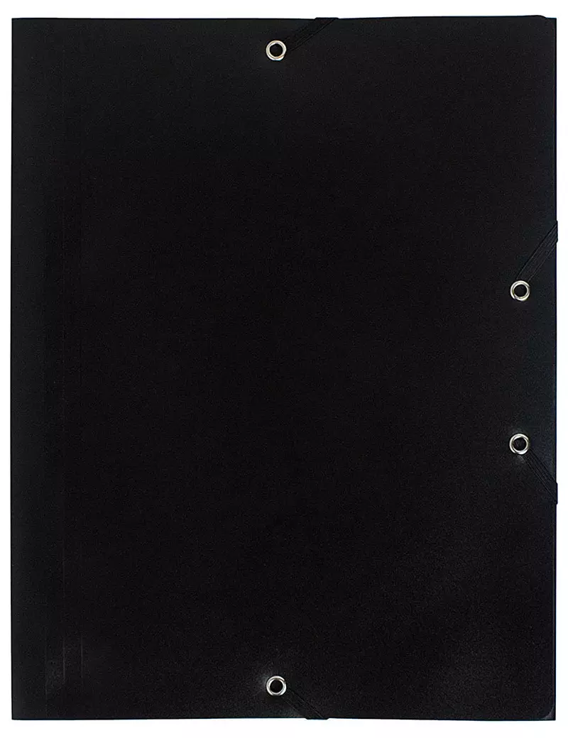 Cartella 3 Lembi in PPL Eco Exacompta - 24x32 cm - 55901E (Nero Opaco Conf. 30)