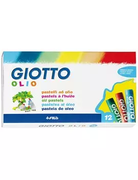 Pastelli a Olio Giotto Fila - 10 mm - 293000 (Assortiti Conf. 12)