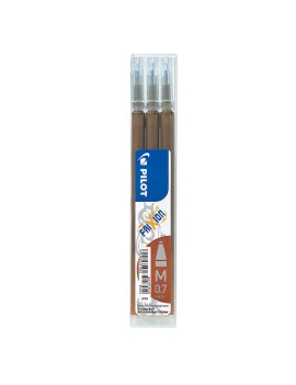 Refill per Penna a Sfera Cancellabile Frixion Ball Pilot - 0,7 mm - 006609 (Marrone Conf. 3)