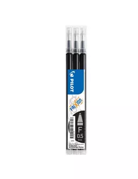 Refill per Penna a Sfera Cancellabile Frixion Ball Clicker Pilot - 0,5 mm - 006570 (Nero Conf. 3)