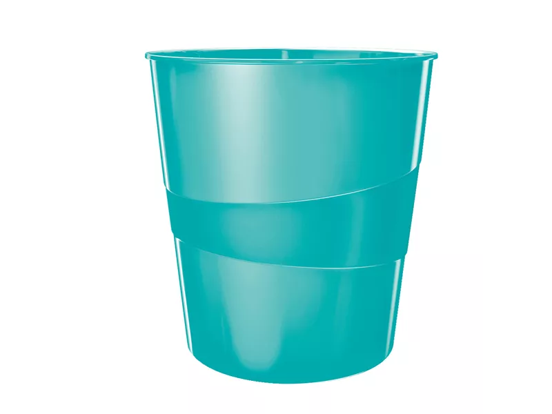 Cestino Gettacarte Wow Leitz - 15 Litri - 52781051 (Azzurro Acquamarina Metallizzato)