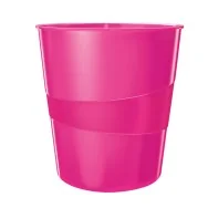 Cestino Gettacarte Wow Leitz - 15 Litri - 52781023 (Fucsia Metallizzato)