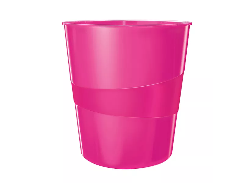 Cestino Gettacarte Wow Leitz - 15 Litri - 52781023 (Fucsia Metallizzato)