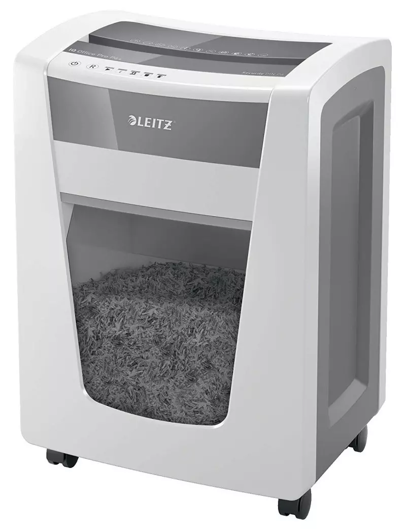 Distruggidocumenti a Frammenti IQ Office Pro P6+ Leitz - 1x5 mm - 80100000 (Bianco) Distruggidocumenti a Frammenti IQ Office Pro P6+ Leitz - 1x5 mm - 80100000 (Bianco)