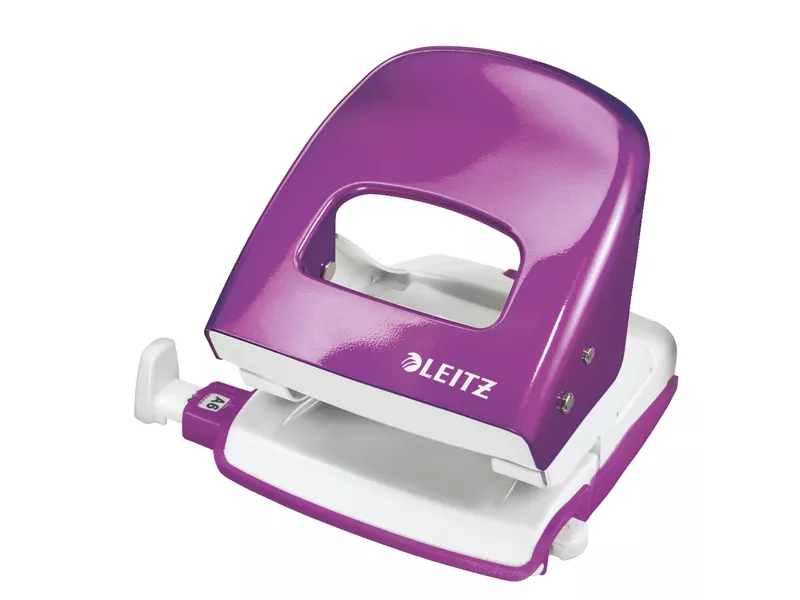 Perforatore a 2 Fori 5008 Wow Series Leitz - 30 Fogli - 50082162 (Viola Metallizzato)