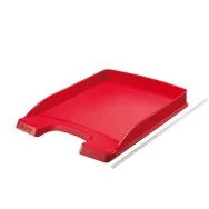 Vaschetta Portacorrispondenza Slim Plus Leitz - 25,5x36x3,7 cm - 52370025 (Rosso Conf. 10)