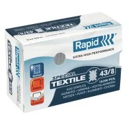 Punti Metallici per Cucitrice Special Textile Rapid - 43/8 - 24872300 (Conf. 10000)