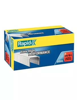 Punti Metallici per Cucitrice Extra High Performance Rapid - 24/8+ - 24860100 (Conf. 5000)