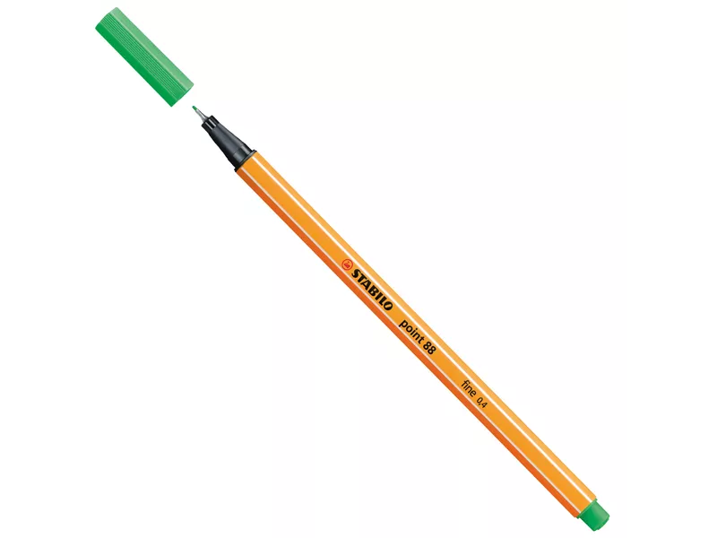 Fineliner Point 88 Stabilo - 0,4 mm - 88/16 (Verde Smeraldo Conf. 10)