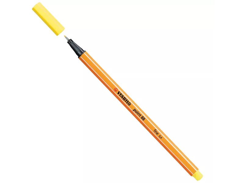 Fineliner Point 88 Stabilo - 0,4 mm - 88/24 (Giallo Limone Conf. 10)
