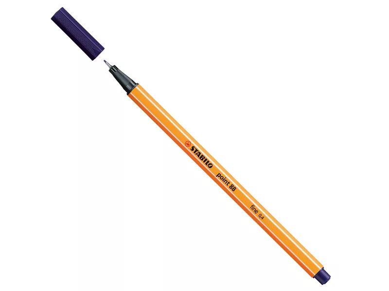Fineliner Point 88 Stabilo - 0,4 mm - 88/22 (Blu Notte Conf. 10)