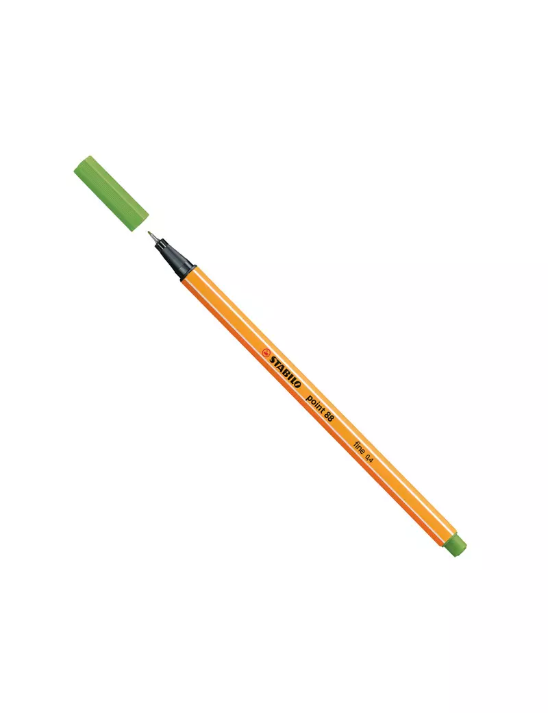 Fineliner Point 88 Stabilo - 0,4 mm - 88/33 (Verde Mela Conf. 10)