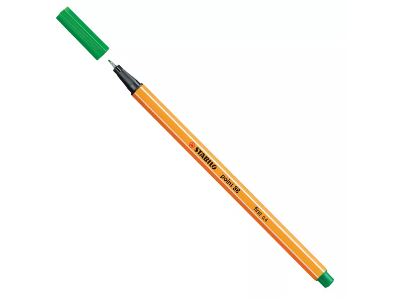 Fineliner Point 88 Stabilo - 0,4 mm - 88/36 (Verde Smeraldo Conf. 10)