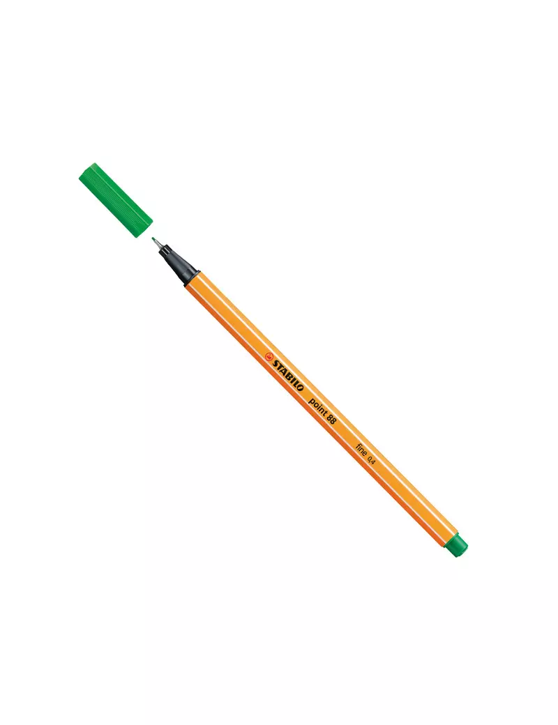 Fineliner Point 88 Stabilo - 0,4 mm - 88/36 (Verde Smeraldo Conf. 10) Fineliner Point 88 Stabilo - 0,4 mm - 88/36 (Verde Smeraldo Conf. 10)