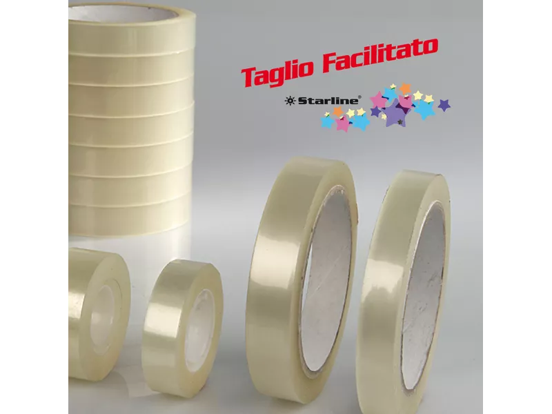 Nastro Adesivo Starline - 50 mm x 66 m (Trasparente Conf. 6) Nastro Adesivo Starline - 50 mm x 66 m (Trasparente Conf. 6)