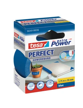 Nastro Adesivo in Tela XP Perfect Tesa - 38 mm x 2,7 m - 56343-00036 (Blu)
