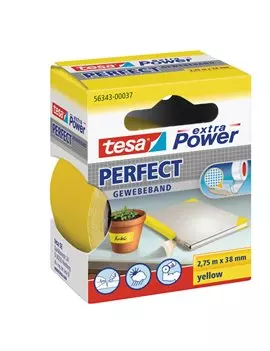 Nastro Adesivo in Tela XP Perfect Tesa - 38 mm x 2,7 m - 56343-00037 (Giallo)