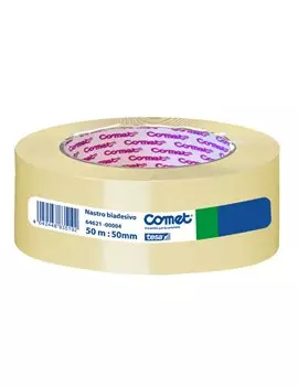 Nastro Biadesivo Universale Comet - 50 mm x 50 m - 64621-00004 (Trasparente)