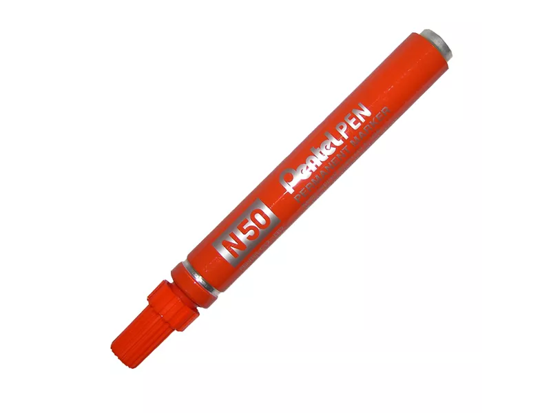 Marcatore Permanente N50 Pentel - Punta Tonda - 4,3 mm - N50-F (Arancione)