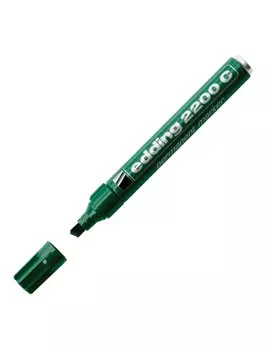 Marcatore Permanente 2200C Edding - Punta Scalpello - 1-5 mm - E-2200C 004 (Verde Conf. 10)