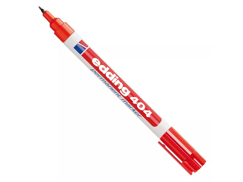 Marcatore Permanente 404 Edding - Punta Tonda - 0,75 mm - 4-404002 (Rosso Conf. 10)