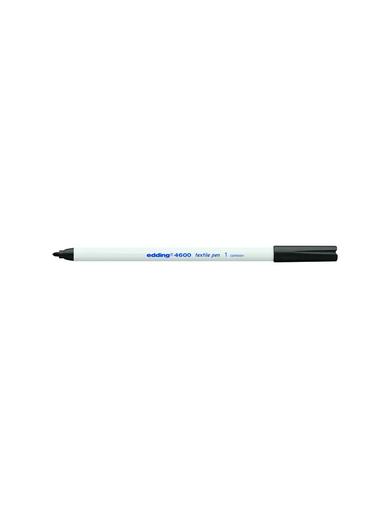 Marcatore Permanente per Tessuti 4600 Edding - Punta Tonda - 1 mm - E-4600 001 (Nero Conf. 10) Marcatore Permanente per Tessuti 4600 Edding - Punta Tonda - 1 mm - E-4600 001 (Nero Conf. 10)