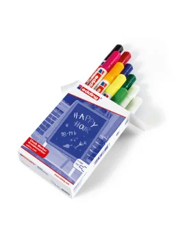 Marcatore a Gesso Liquido 4095 Edding - Punta Tonda - 2-3 mm - E-4095 999 (Assortiti Conf. 10)