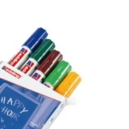 Marcatore a Gesso Liquido 4090 Edding - Punta a Scalpello - 4-15 mm - E-4090 099 (Assortiti Conf. 5)