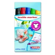 Marcatore Permanente per Tessuti 4500 Edding - Punta Tonda - 2-3 mm - E-4500 5S (Assortiti Conf. 5)