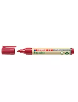 Marcatore per Lavagne 28 Edding - Punta Tonda - 1,5-3 mm - E-28002 (Rosso Conf. 10)