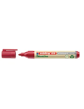 Marcatore per Lavagne 28 Edding - Punta Tonda - 1,5-3 mm - E-28002 (Rosso Conf. 10)