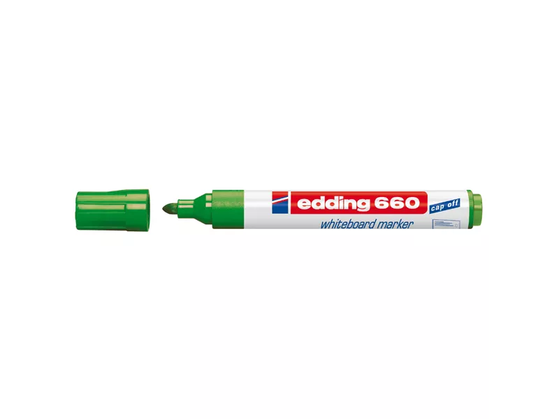 Marcatore per Lavagne 660 Edding - Punta Conica - 1,5-3 mm - E-660 004 (Verde Conf. 10) Marcatore per Lavagne 660 Edding - Punta Conica - 1,5-3 mm - E-660 004 (Verde Conf. 10)