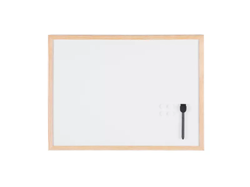 Lavagna Magnetica con Cornice in Legno Starline - 45x60 cm (Bianco) Lavagna Magnetica con Cornice in Legno Starline - 45x60 cm (Bianco)