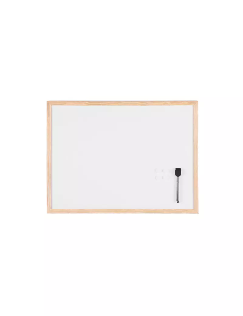 Lavagna Magnetica con Cornice in Legno Starline - 60x90 cm (Bianco) Lavagna Magnetica con Cornice in Legno Starline - 60x90 cm (Bianco)