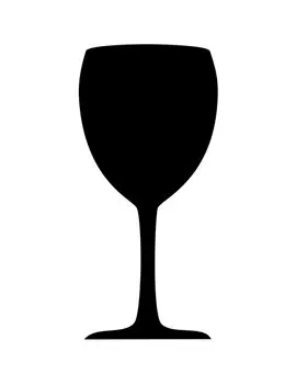 Lavagna da Parete Silhouette Securit - 50x30 cm - Bicchiere  - FB-GLAS (Nero)