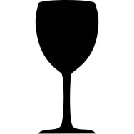 Lavagna da Parete Silhouette Securit - 50x30 cm - Bicchiere  - FB-GLAS (Nero)