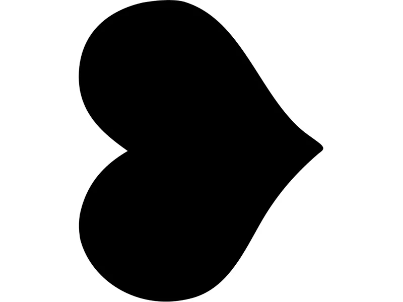 Lavagna da Parete Silhouette Securit - 50x30 cm - Cuore - FB-HEART (Nero)