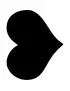 Lavagna da Parete Silhouette Securit - 50x30 cm - Cuore - FB-HEART (Nero)