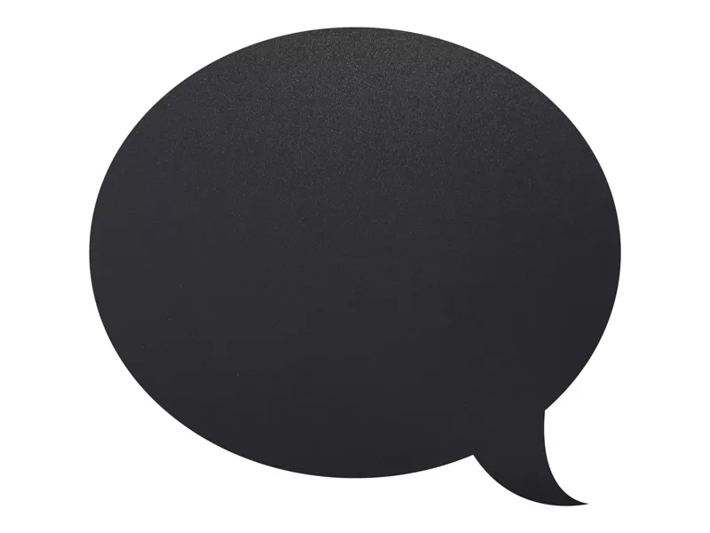 Lavagna da Parete Silhouette Securit - 50x30 cm - Fumetto - FB-BUBBLE (Nero)