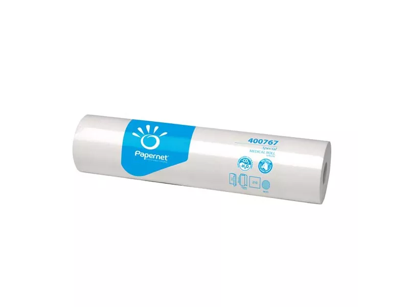 Lenzuolino Medico Papernet - 60 cm x 80 m - 400767 (Bianco Conf. 6)