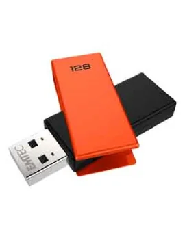 Pen Drive GC350 Emtec - USB 2.0 - 128 GB - ECMMD128GC352 (Arancione)