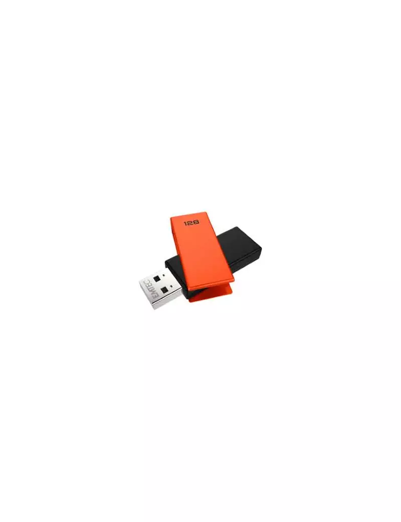 Pen Drive GC350 Emtec - USB 2.0 - 128 GB - ECMMD128GC352 (Arancione)