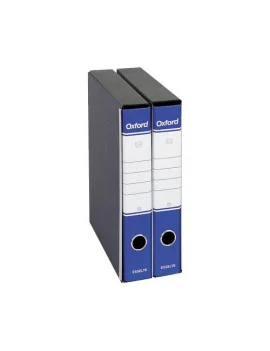 Registratore Oxford G84 Esselte - Protocollo - Dorso 5 - 23x33 cm - 390784050 (Blu Conf. 8)