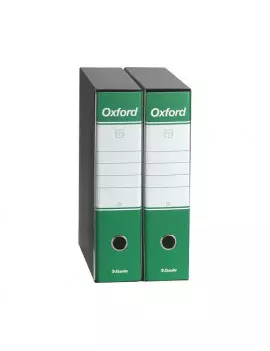 Registratore Oxford G85 Esselte - Protocollo - Dorso 8 - 23x33 cm - 390785180 (Verde Conf. 6)