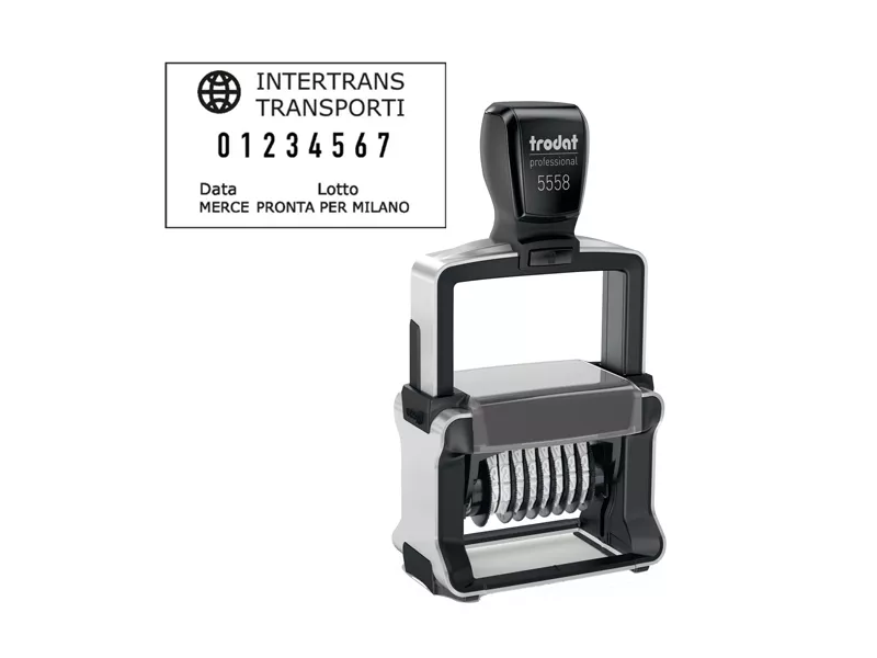 Timbro Autoinchiostrante Professional 4.0 5558/PL Trodat - 5 mm - 8 Colonne - 120204