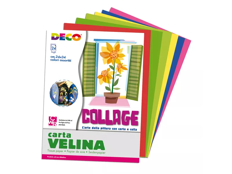 Carta Velina CWR - 24x34 cm - 24 Fogli - 706/24 (Assortiti)