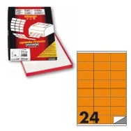 Etichette Multiuso Markin - A4 - 70x36 mm - X210C500F-AR (Arancione Conf. 100)