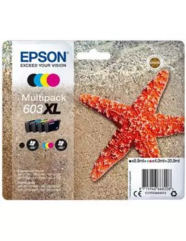 Mulltipack Cartucce Originali Epson T03A640 603XL (Nero e Colori XL Conf. 4)